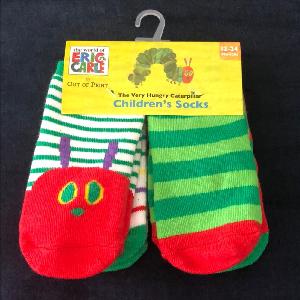 Very hungry caterpillar socks